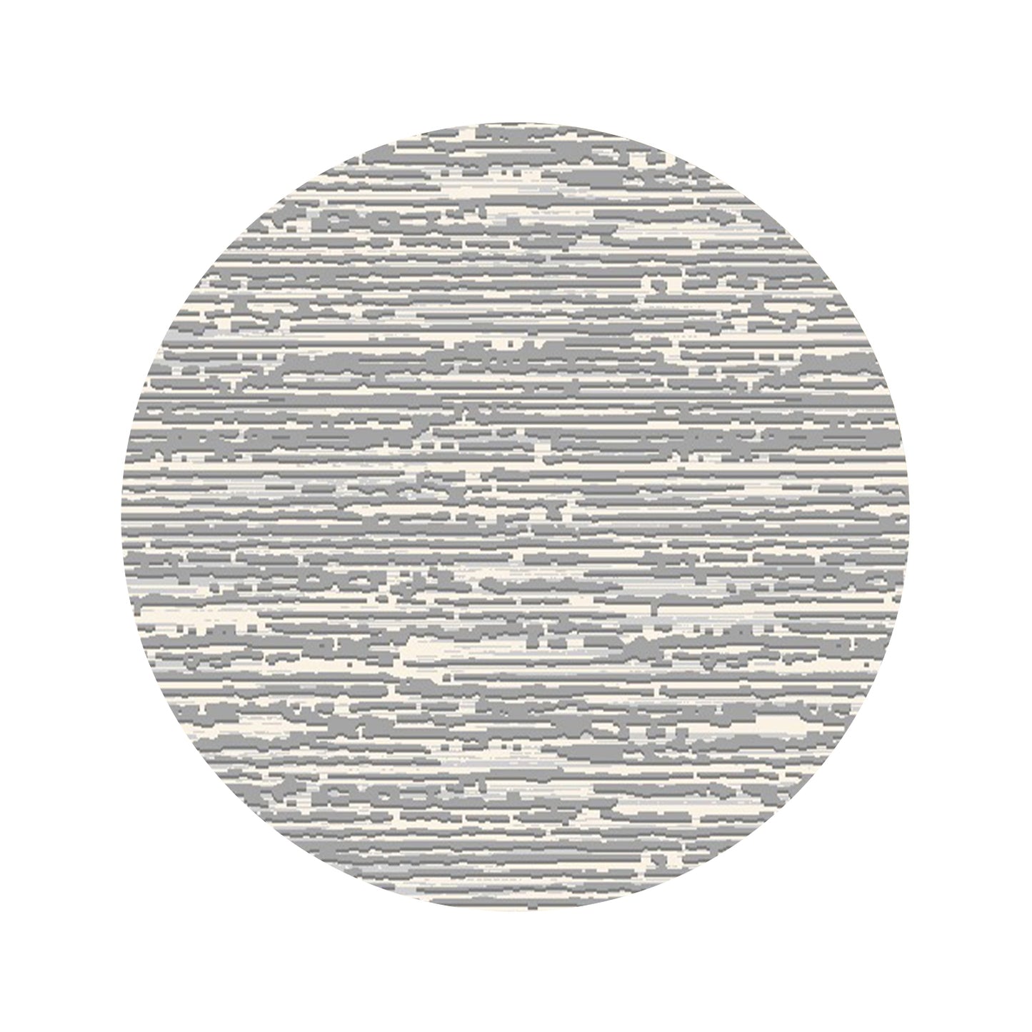 Modern Grey Round Carpet - Art World Gallery
