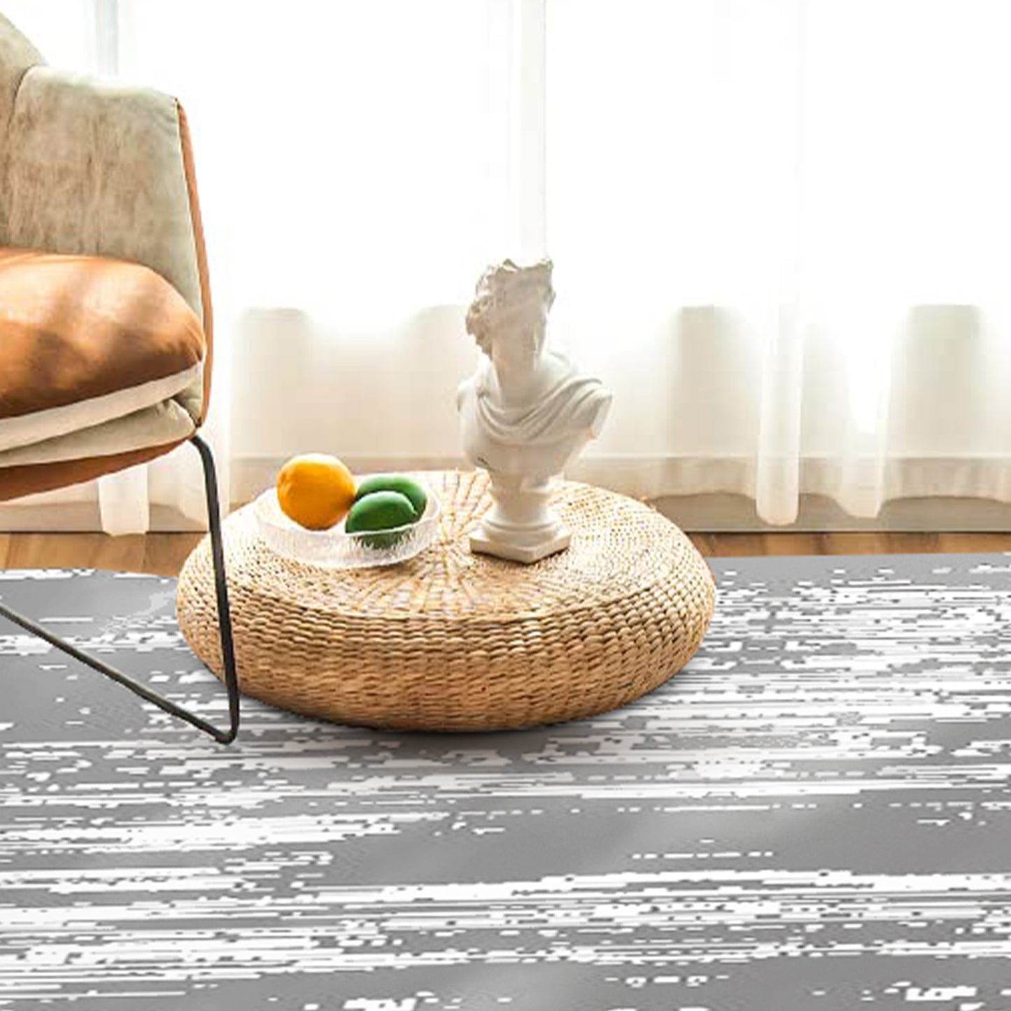 Modern Grey Carpet - Art World Gallery