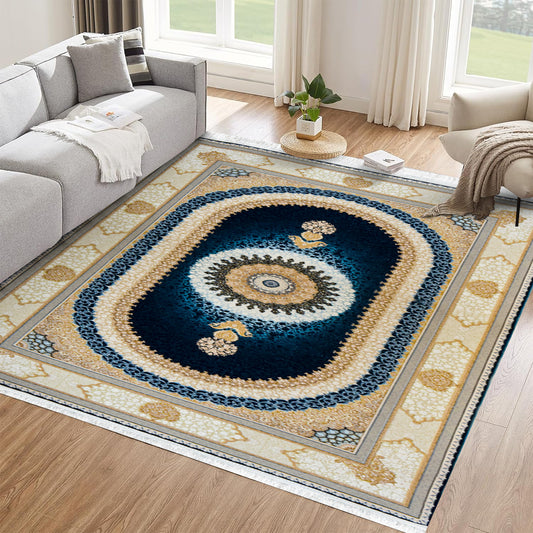 Sadra Blue – Classic First Class Iranian Rug - Art World Gallery