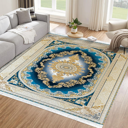 Karen Blue - Classic First Class Iranian Rug - Art World Gallery