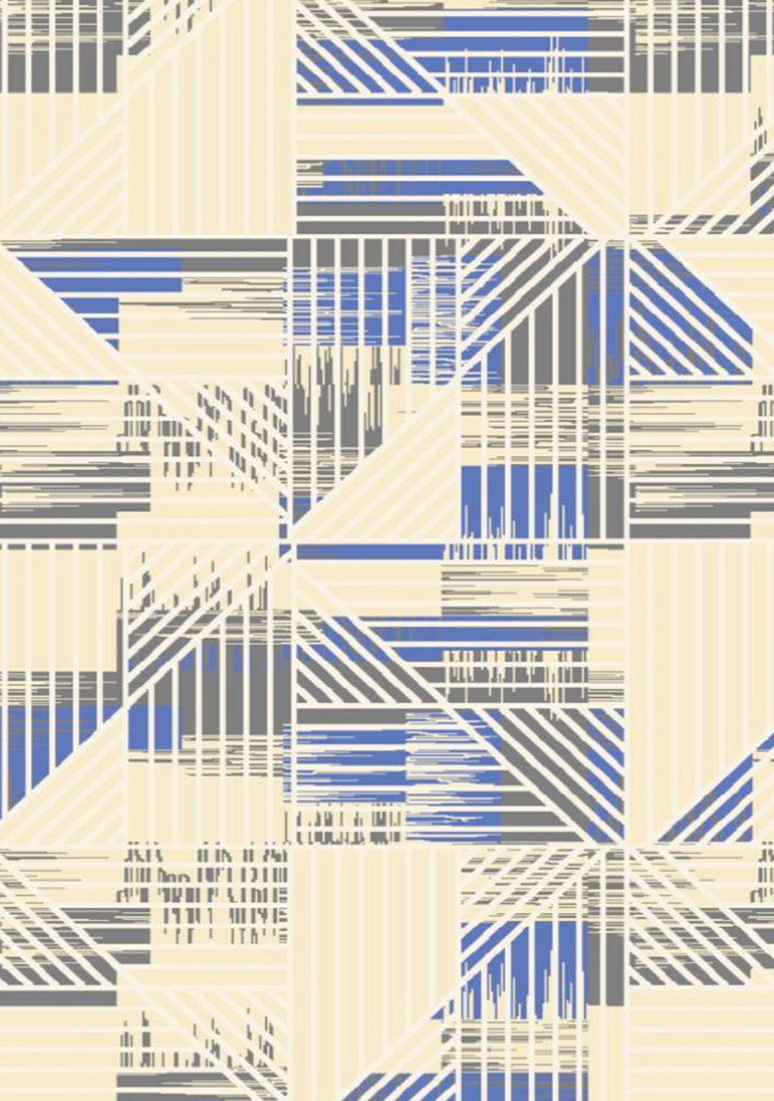 Modern Grey & Blue Carpet - Art World Gallery