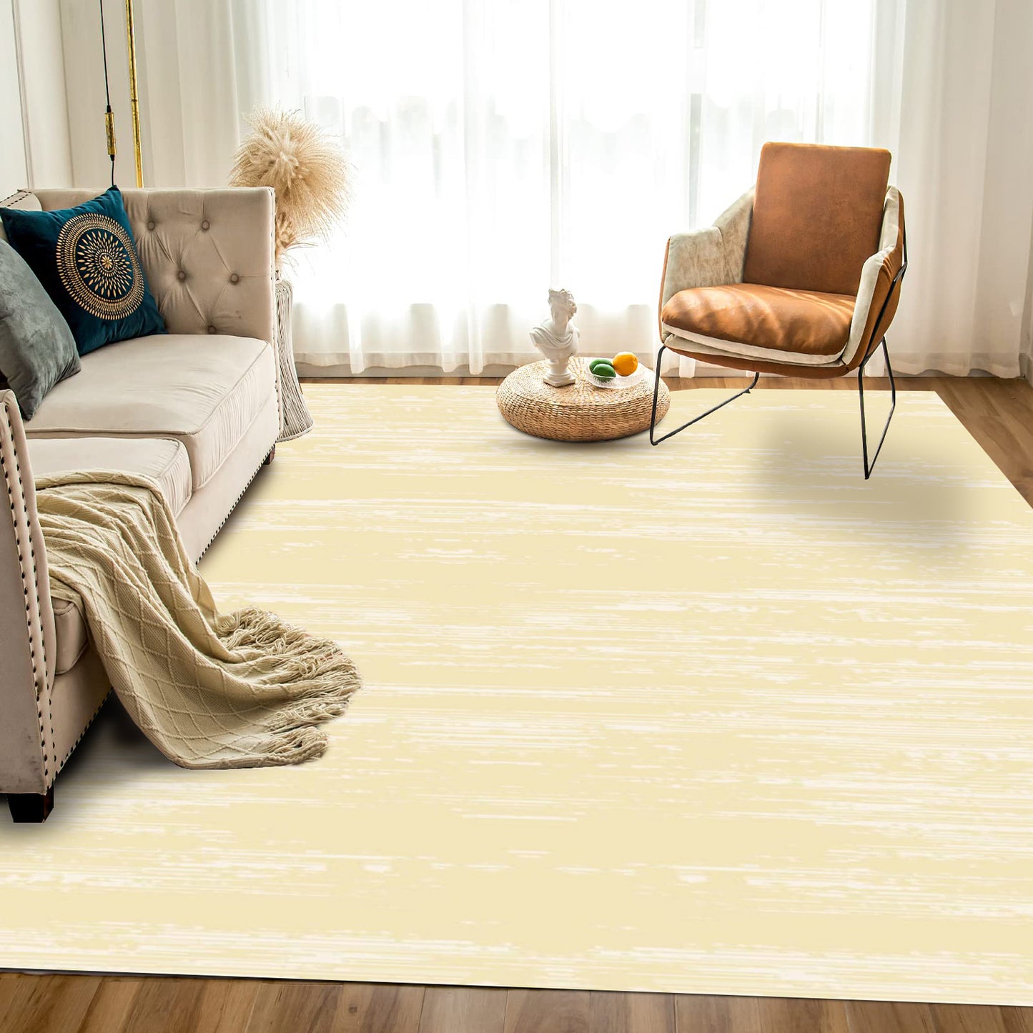 Modern Cream Carpet - Art World Gallery