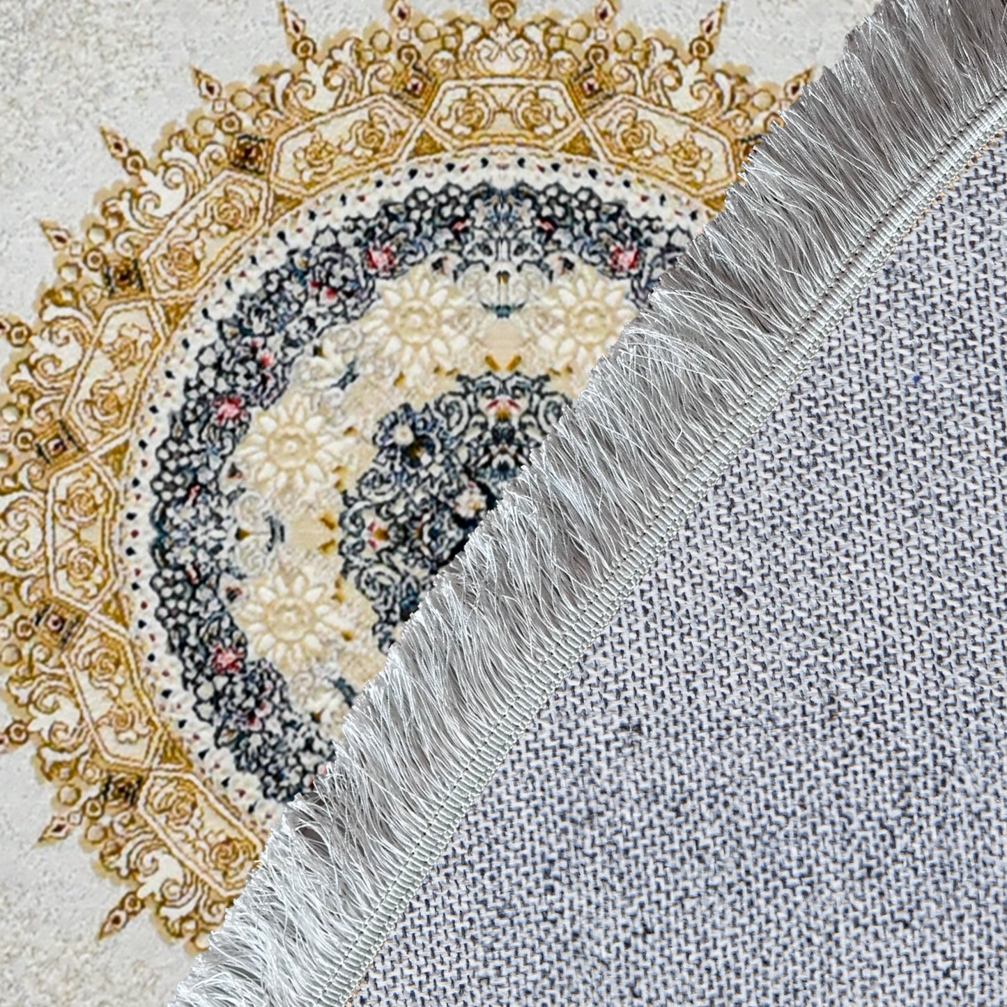 Haliwood Fili Round Rug – Classic Iranian Elegance - Art World Gallery