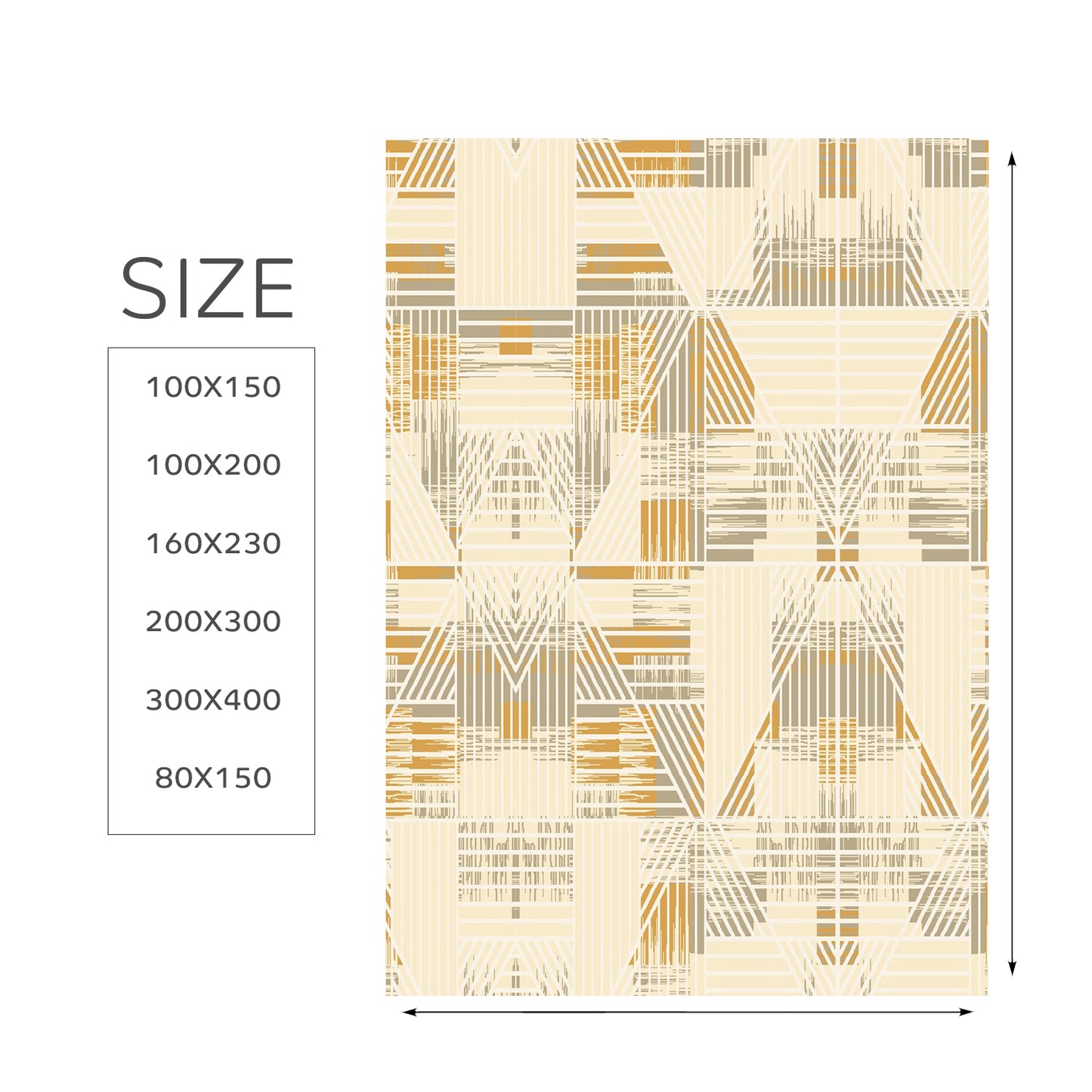 Modern Cream Rug - Art World Gallery