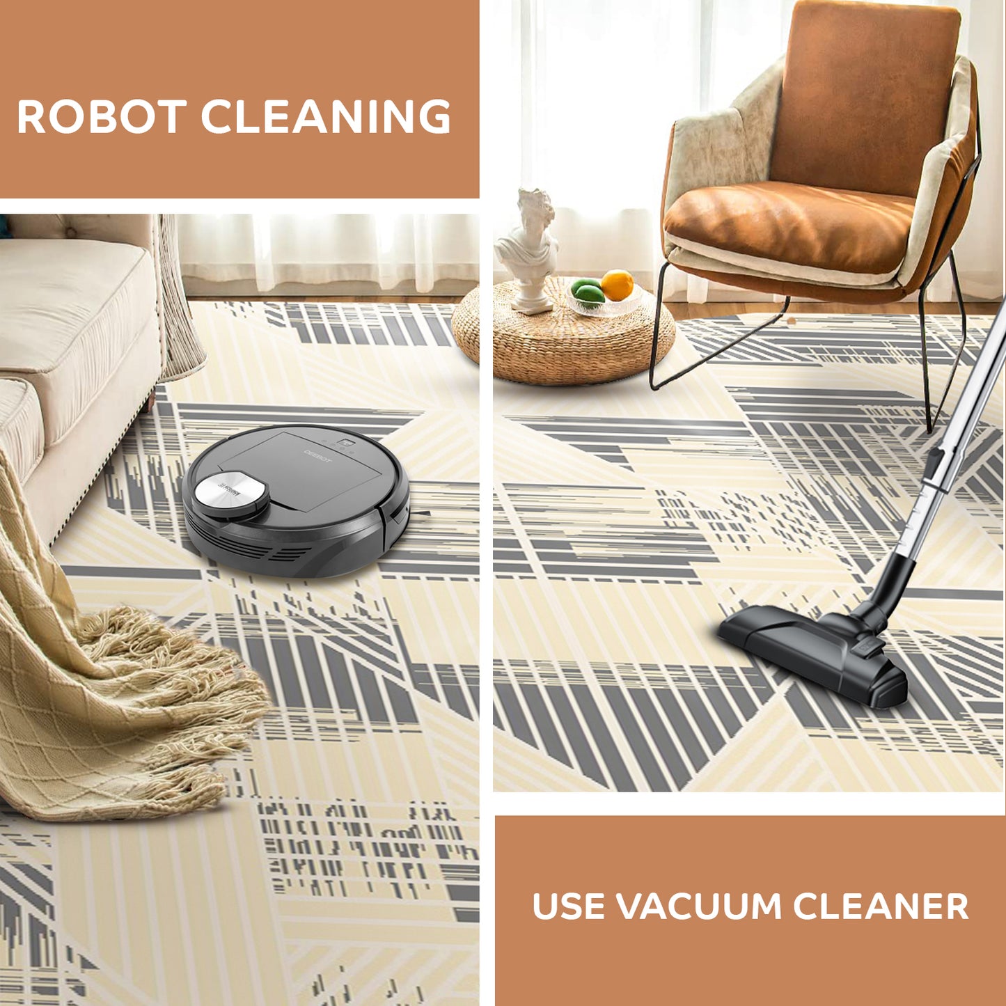 Modern Grey Rug - Art World Gallery