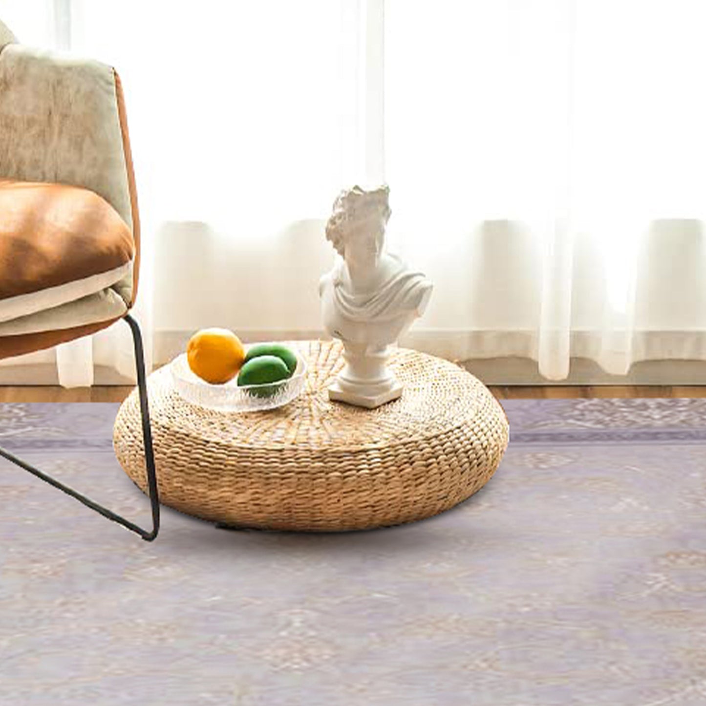 Atlantis Rug – Classic Iranian Elegance in Gray & Cream - Art World Gallery