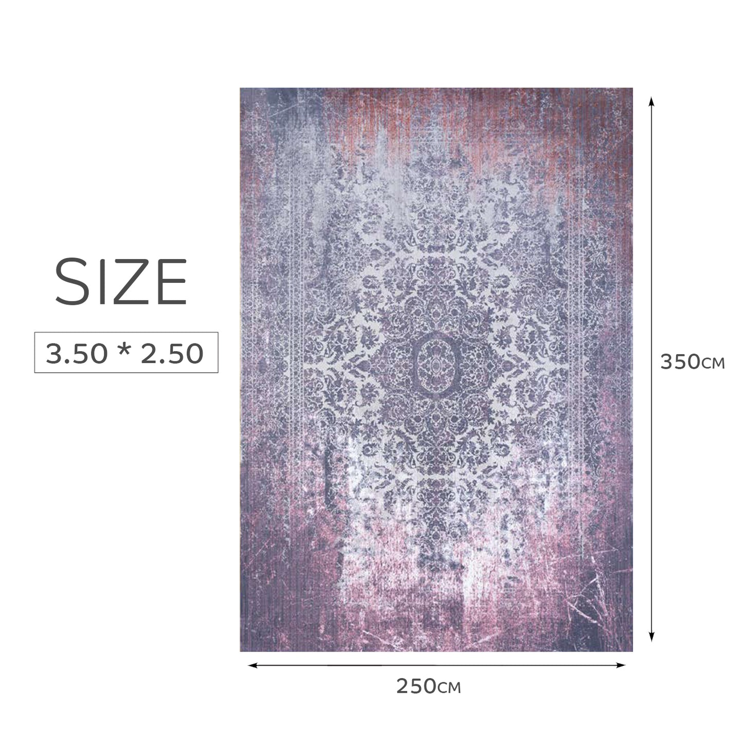 Atlantis Rug – Classic Iranian Elegance in Gray & Cream - Art World Gallery