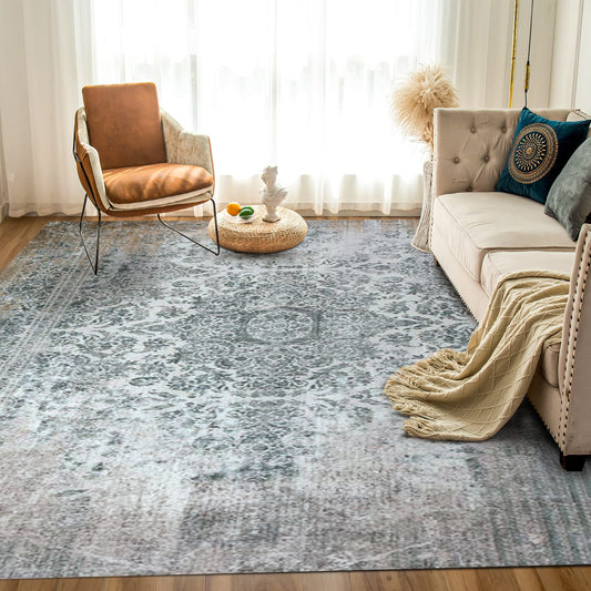 Atlantis Rug – Classic Iranian Elegance in Green & Cream - Art World Gallery