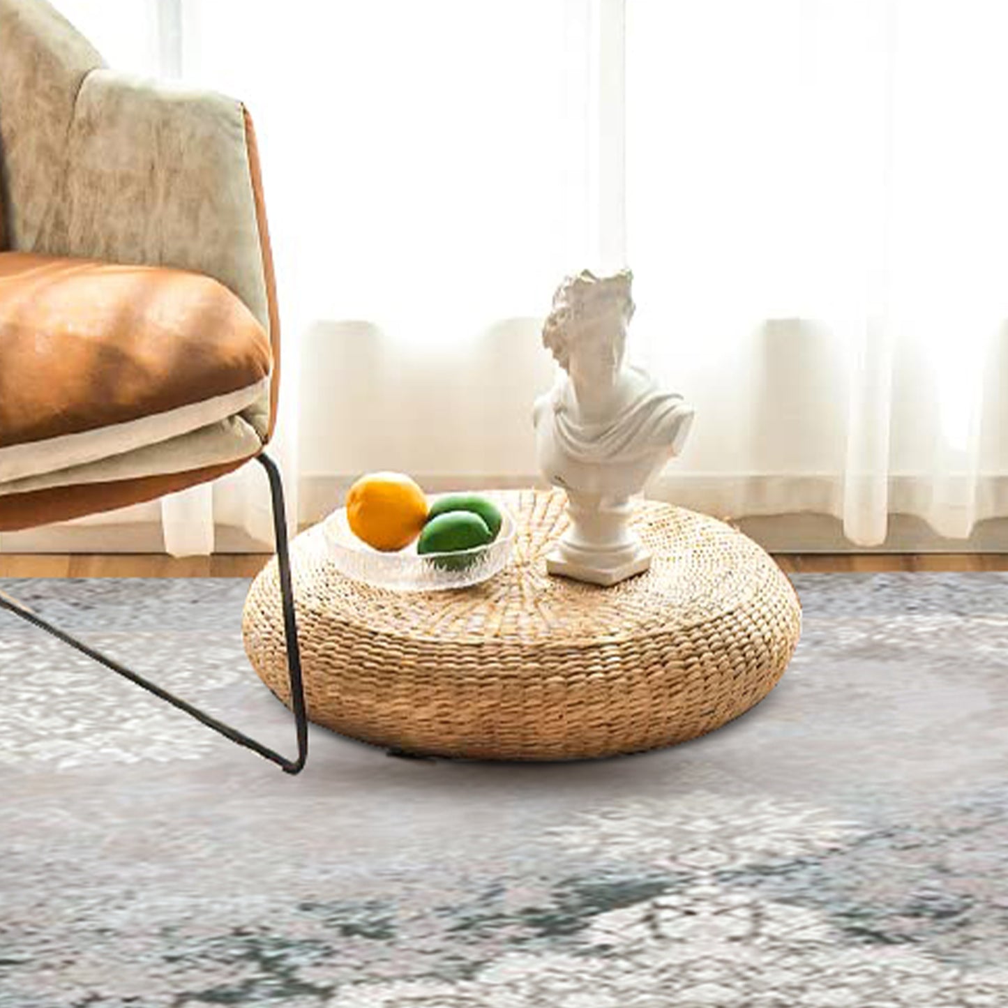 Atlantis Rug – Classic Iranian Elegance in Green & Cream - Art World Gallery