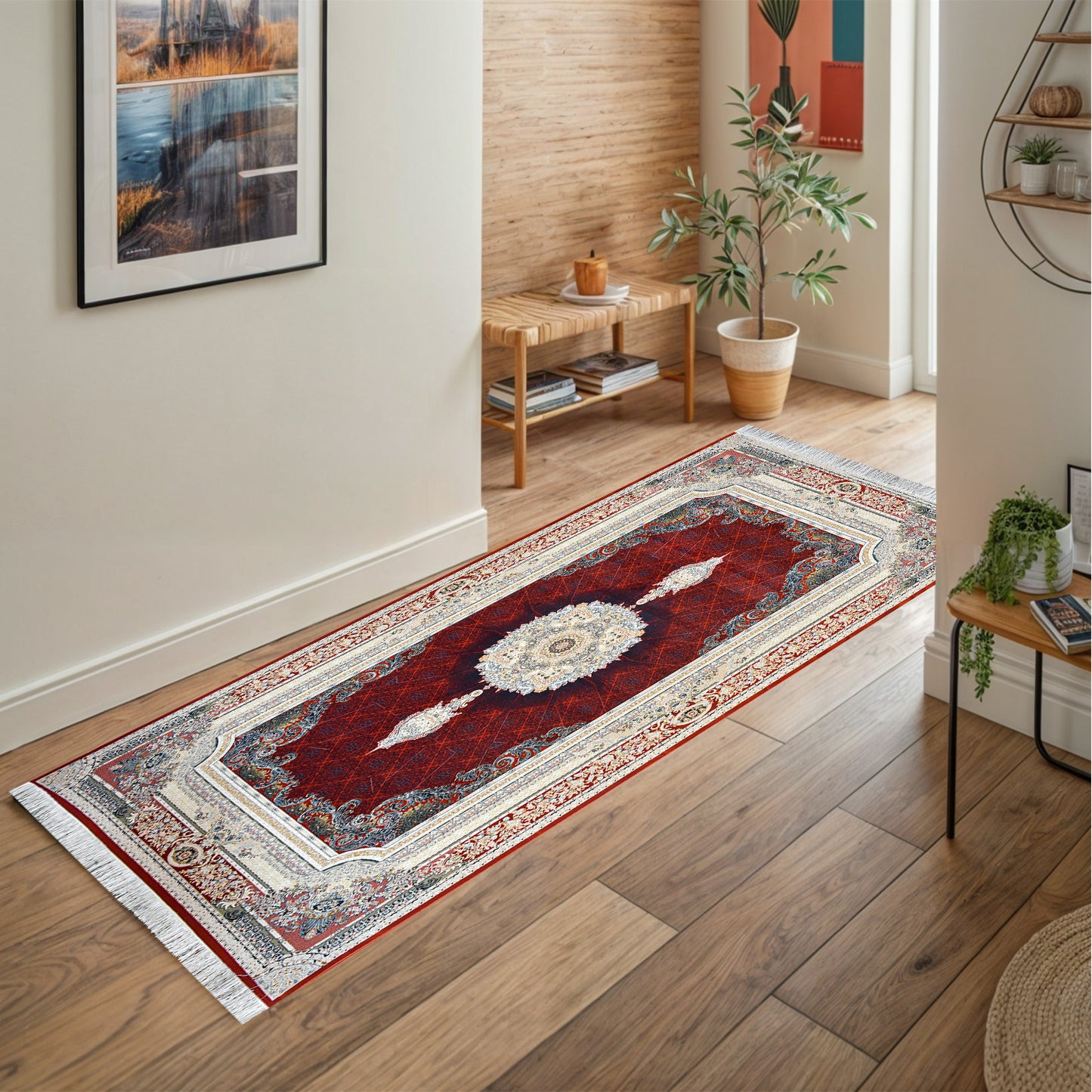 Golsar Red – Classic Iranian Runner - Art World Gallery