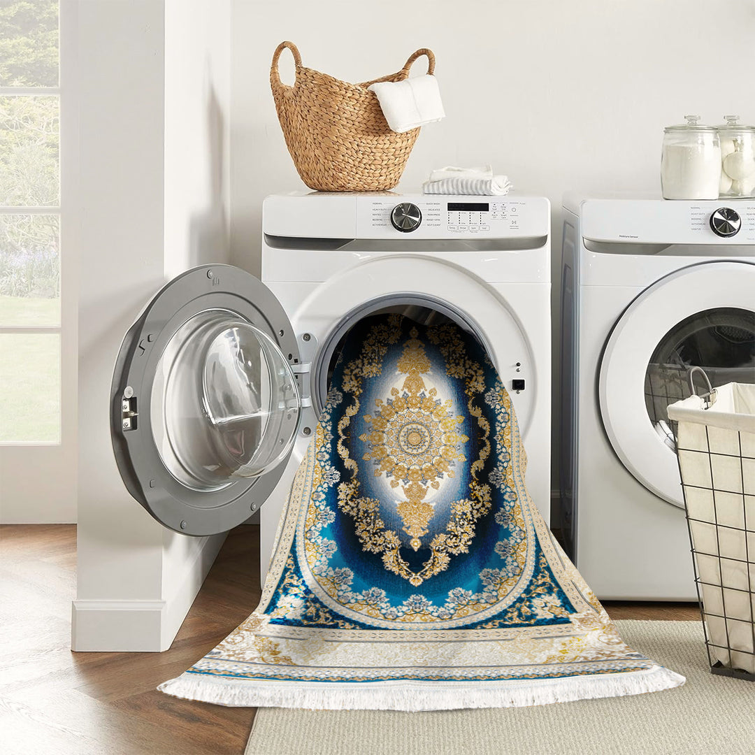 Karen Blue - Classic Iranian Runner - Art World Gallery