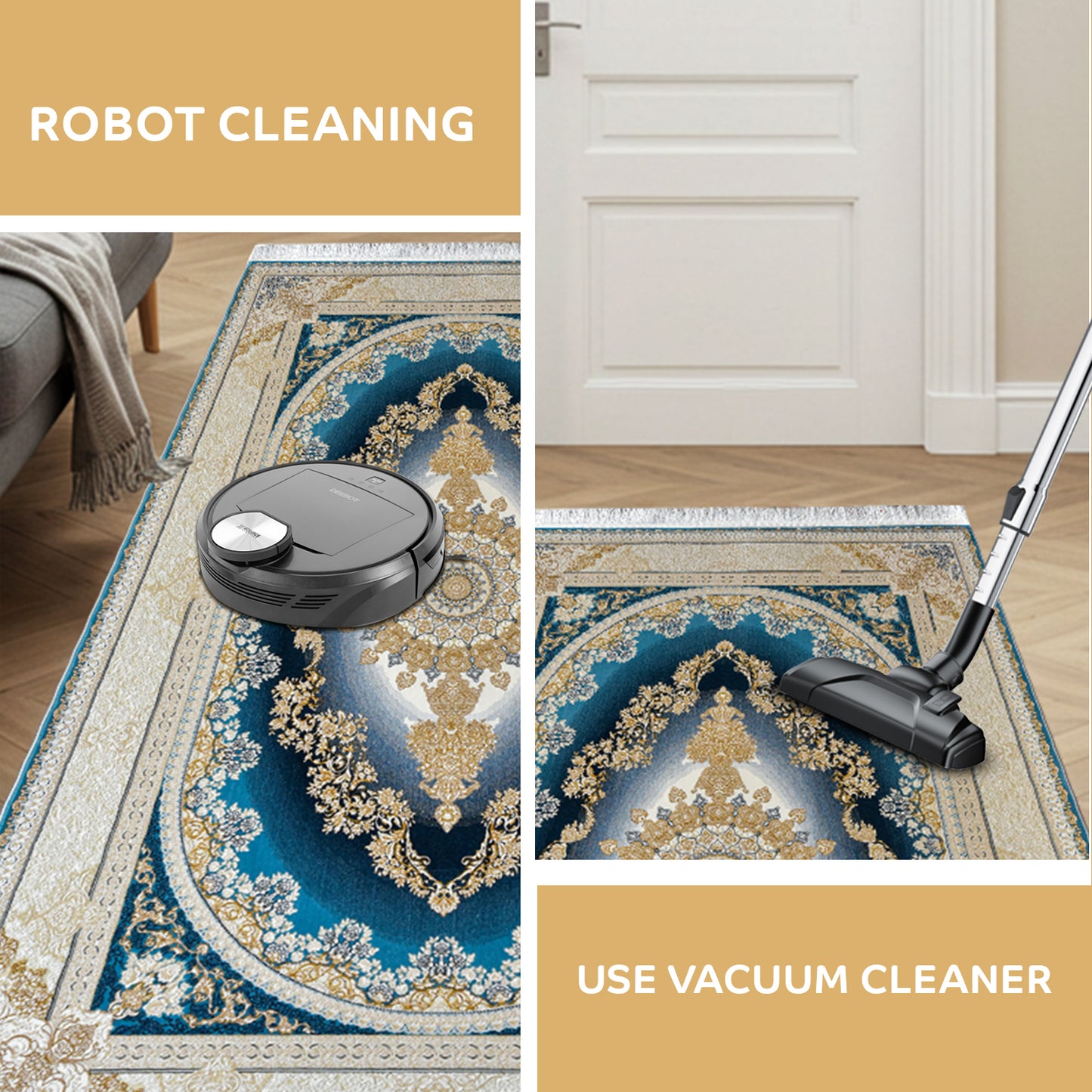 Karen Blue - Classic Iranian Runner - Art World Gallery