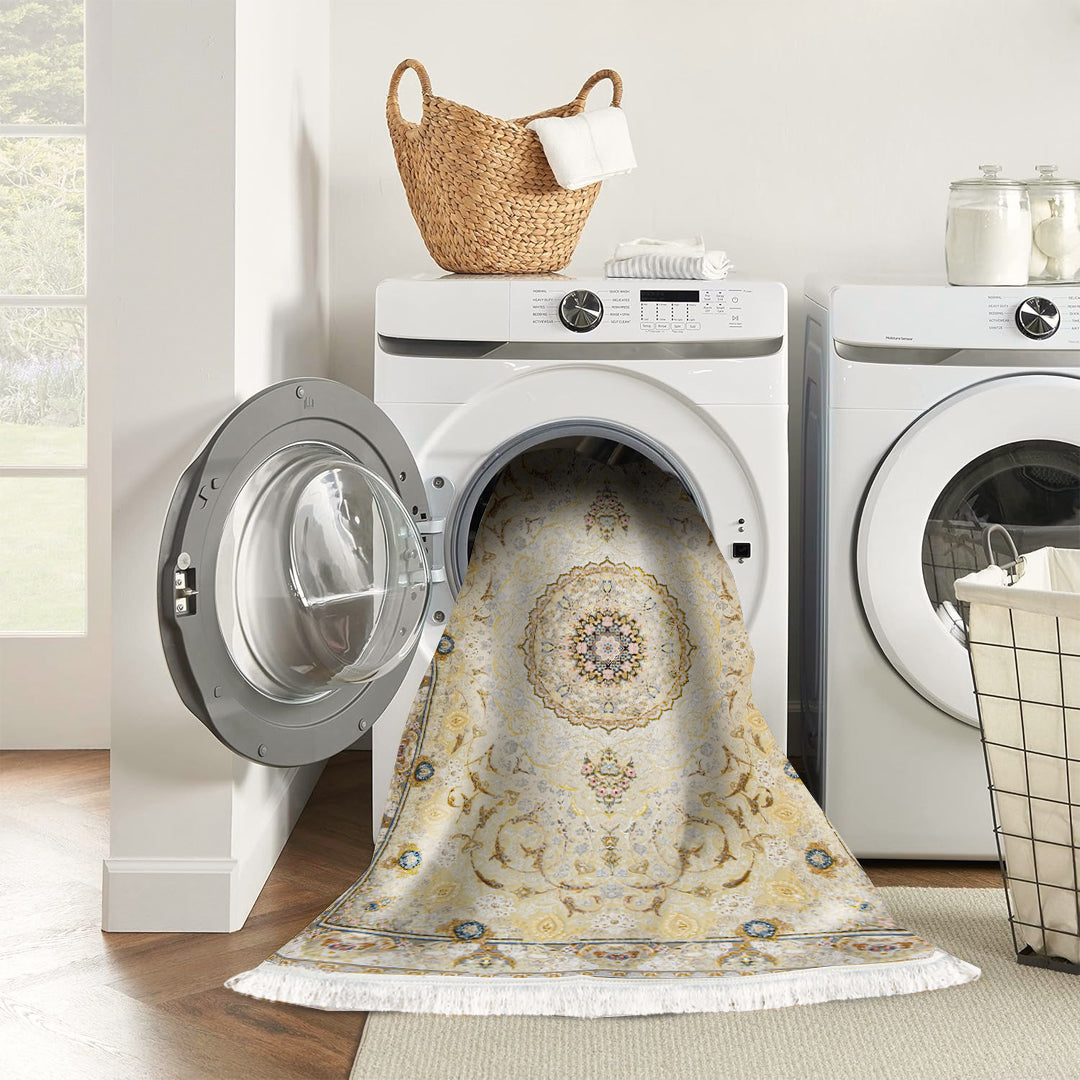 Linda Cream - Classic Iranian Runner - Art World Gallery