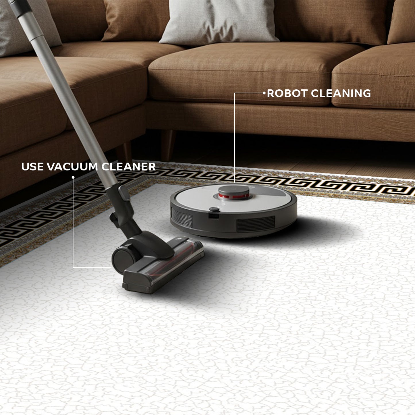 Luxury Persian Rug – Classic Cream - Art World Gallery -