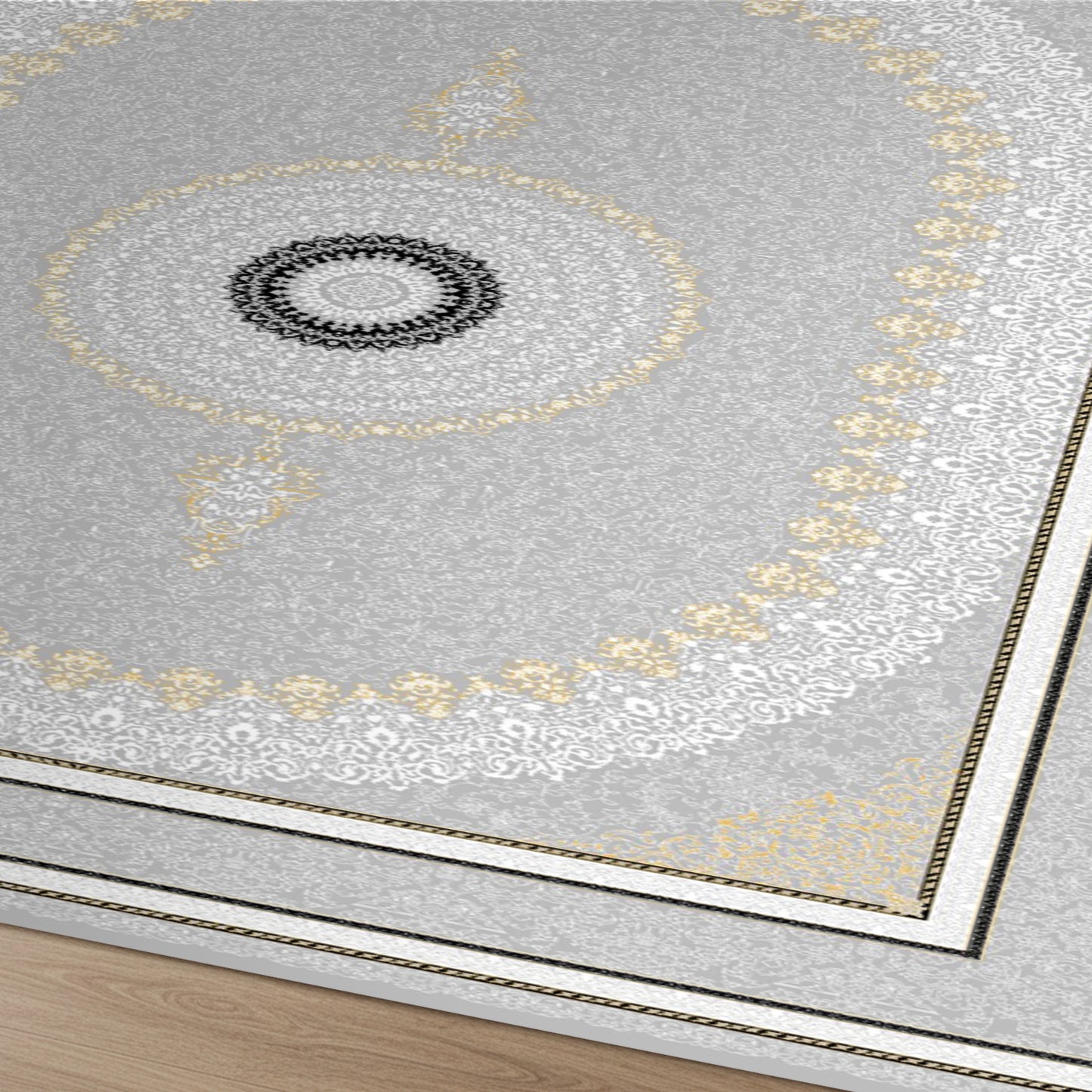 Luxury Persian Rug – Classic Gray - Art World Gallery -