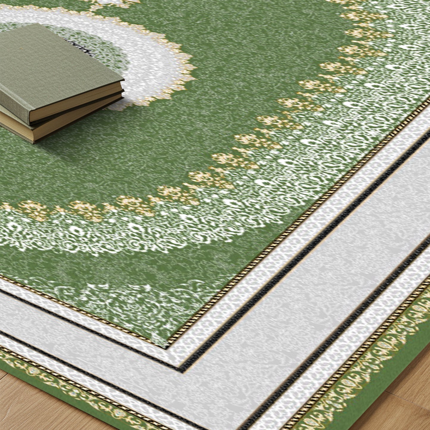 Luxury Persian Rug – Classic Green - Art World Gallery -