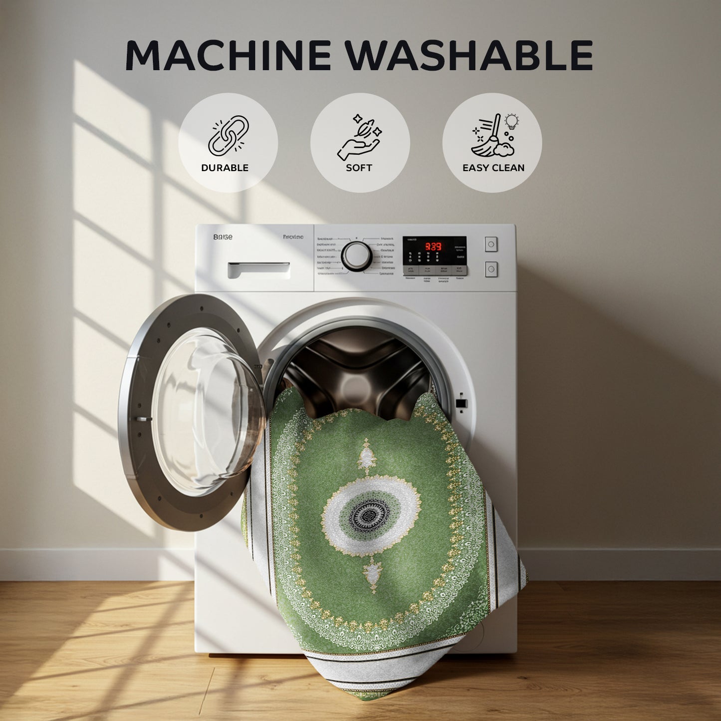 Luxury Persian Rug – Classic Green - Art World Gallery -