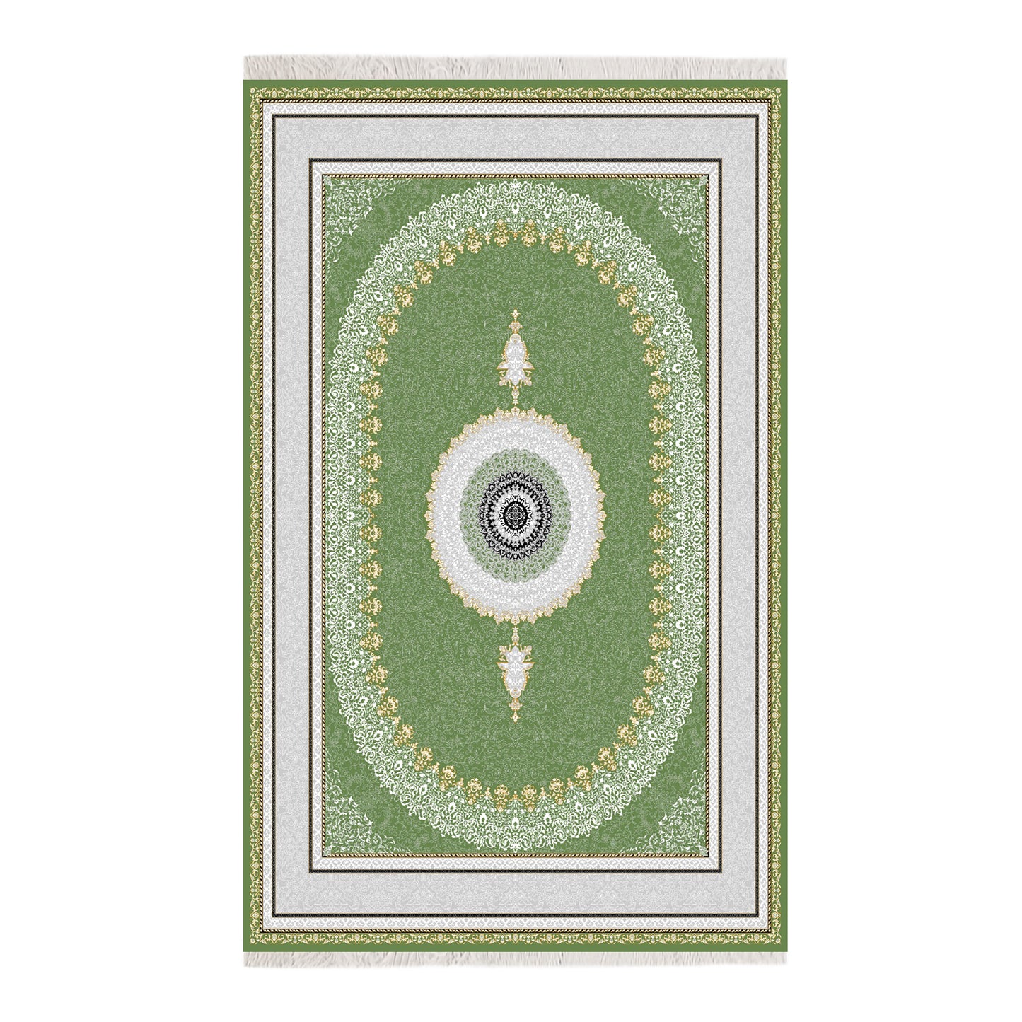 Luxury Persian Rug – Classic Green - Art World Gallery -