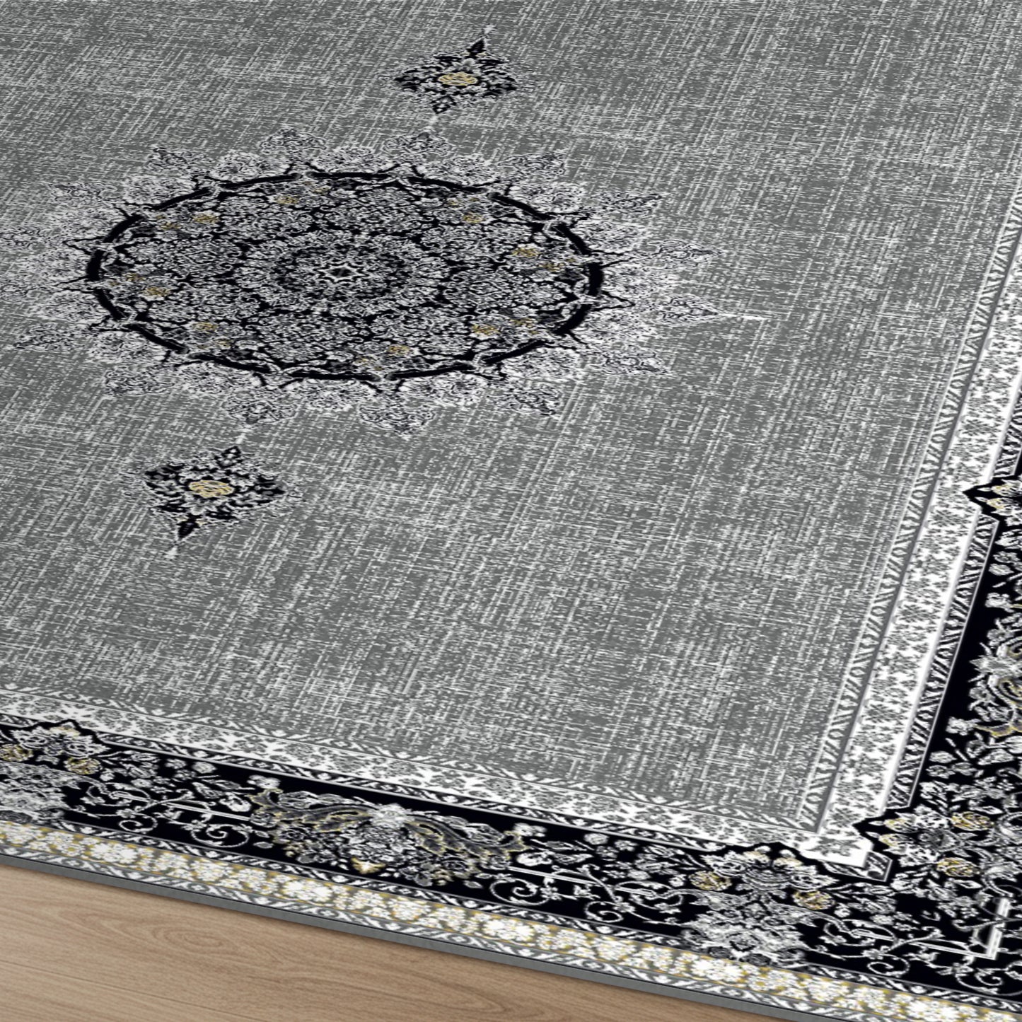 Luxury Persian Rug – Classic Light  Gray - Art World Gallery -
