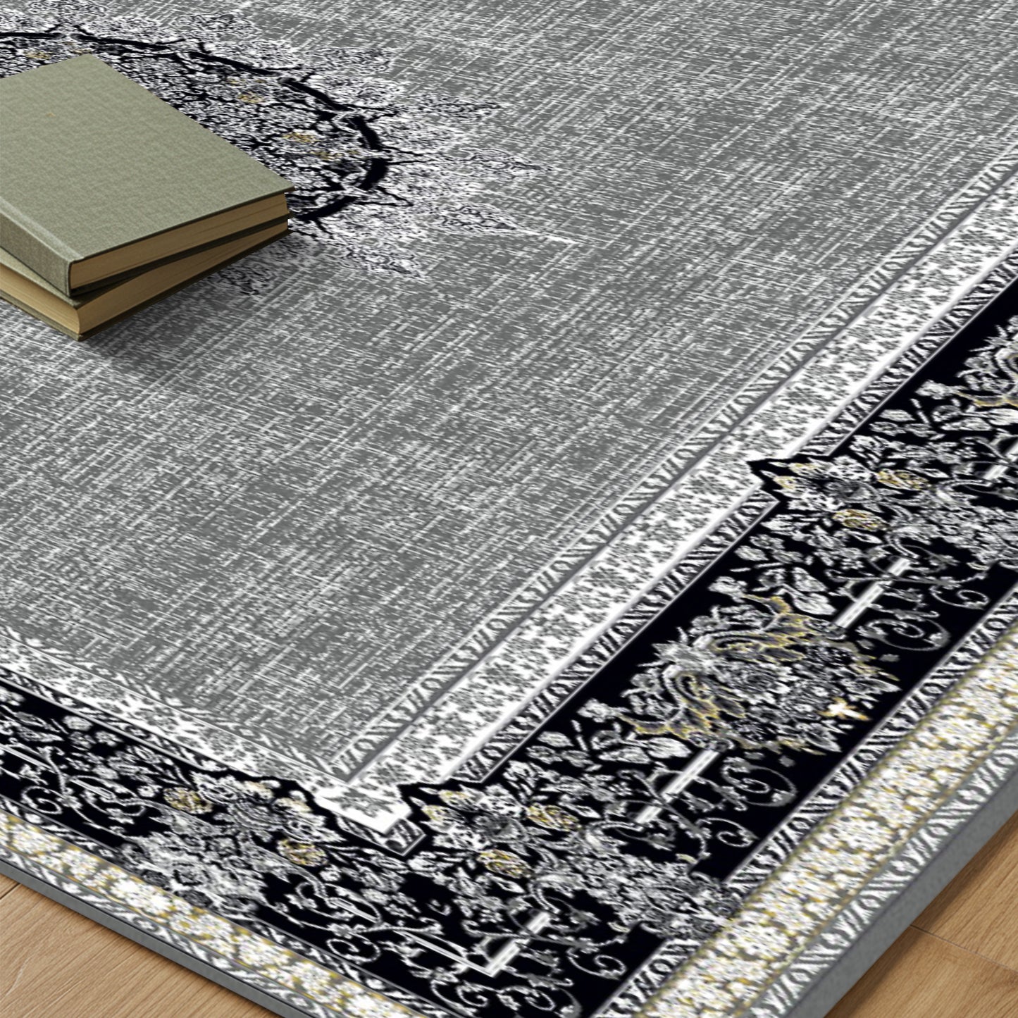 Luxury Persian Rug – Classic Light  Gray - Art World Gallery -
