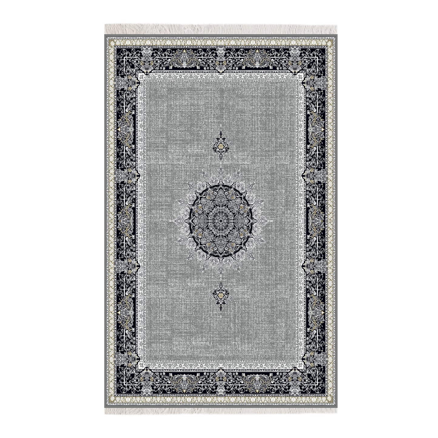 Luxury Persian Rug – Classic Light  Gray - Art World Gallery -