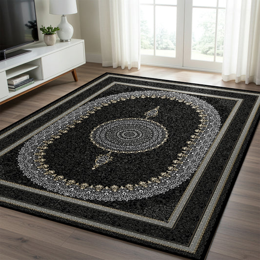 Luxury Persian Rug – Classic Navy - Art World Gallery -