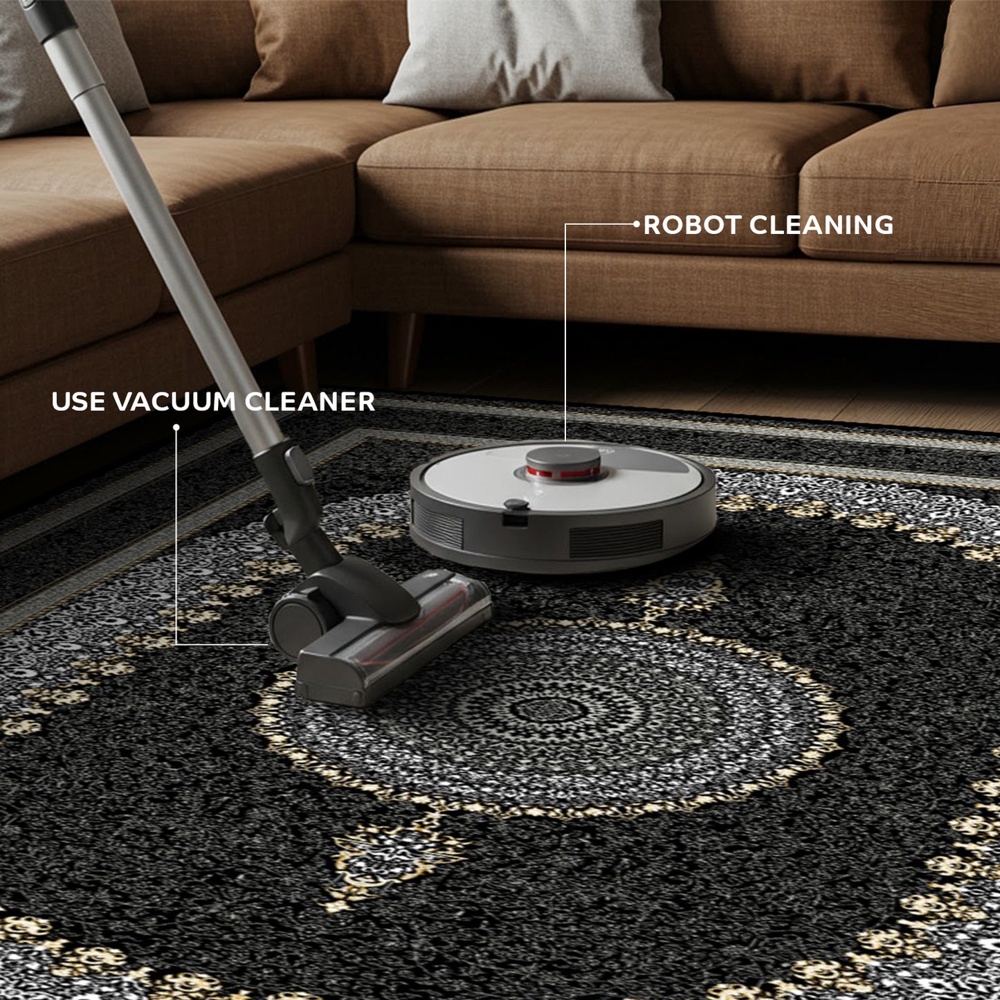 Luxury Persian Rug – Classic Navy - Art World Gallery -