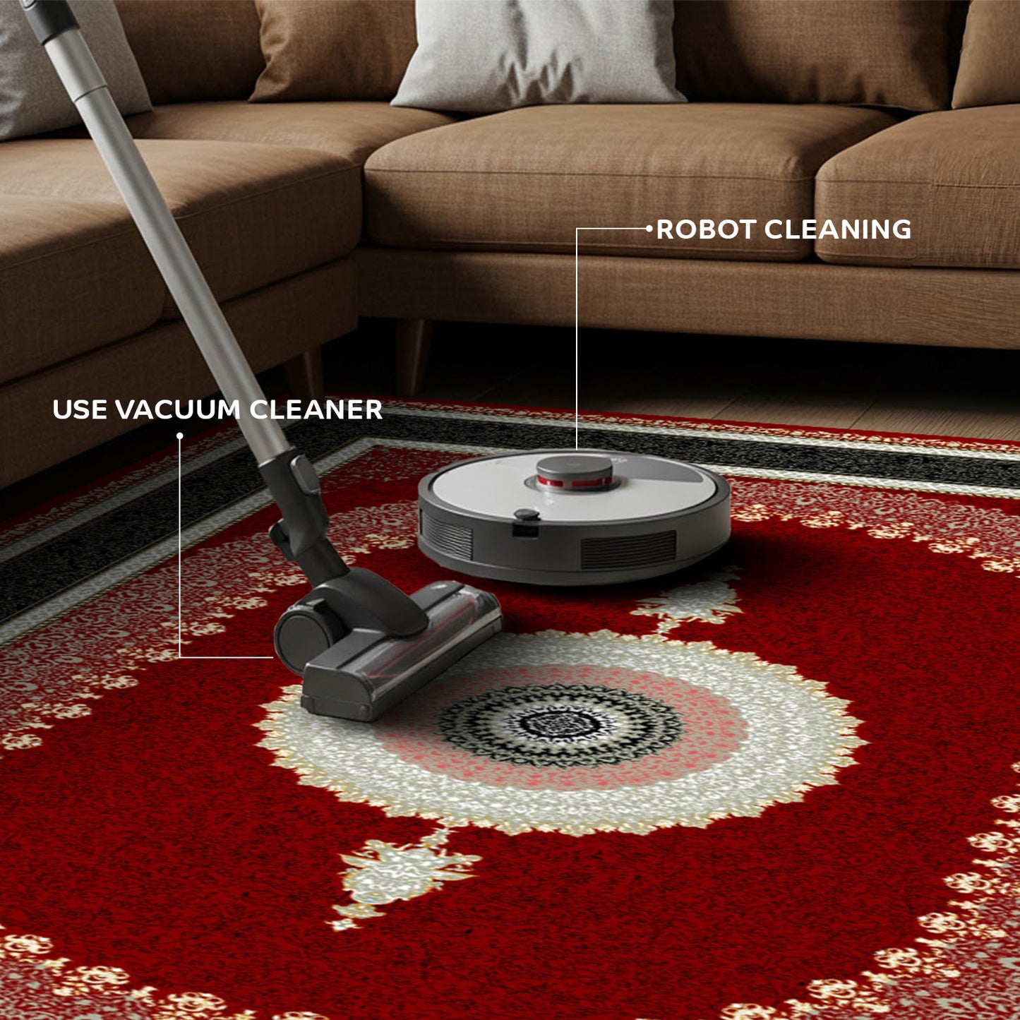 Luxury Persian Rug – Classic Red - Art World Gallery -