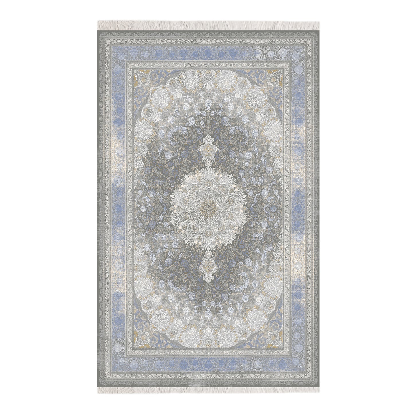 Luxury Persian Rug – Classic Smokey Blue - Art World Gallery -