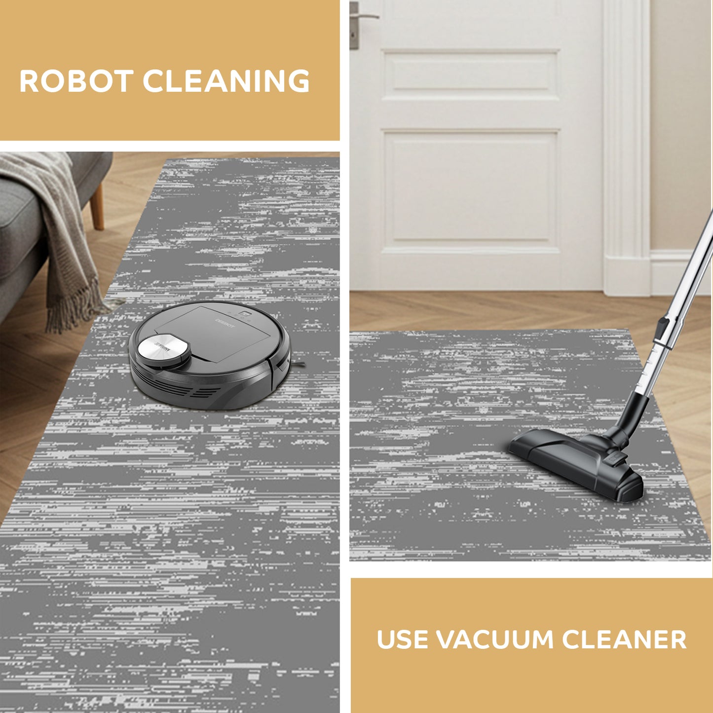 Modern Grey Runner - Art World Gallery