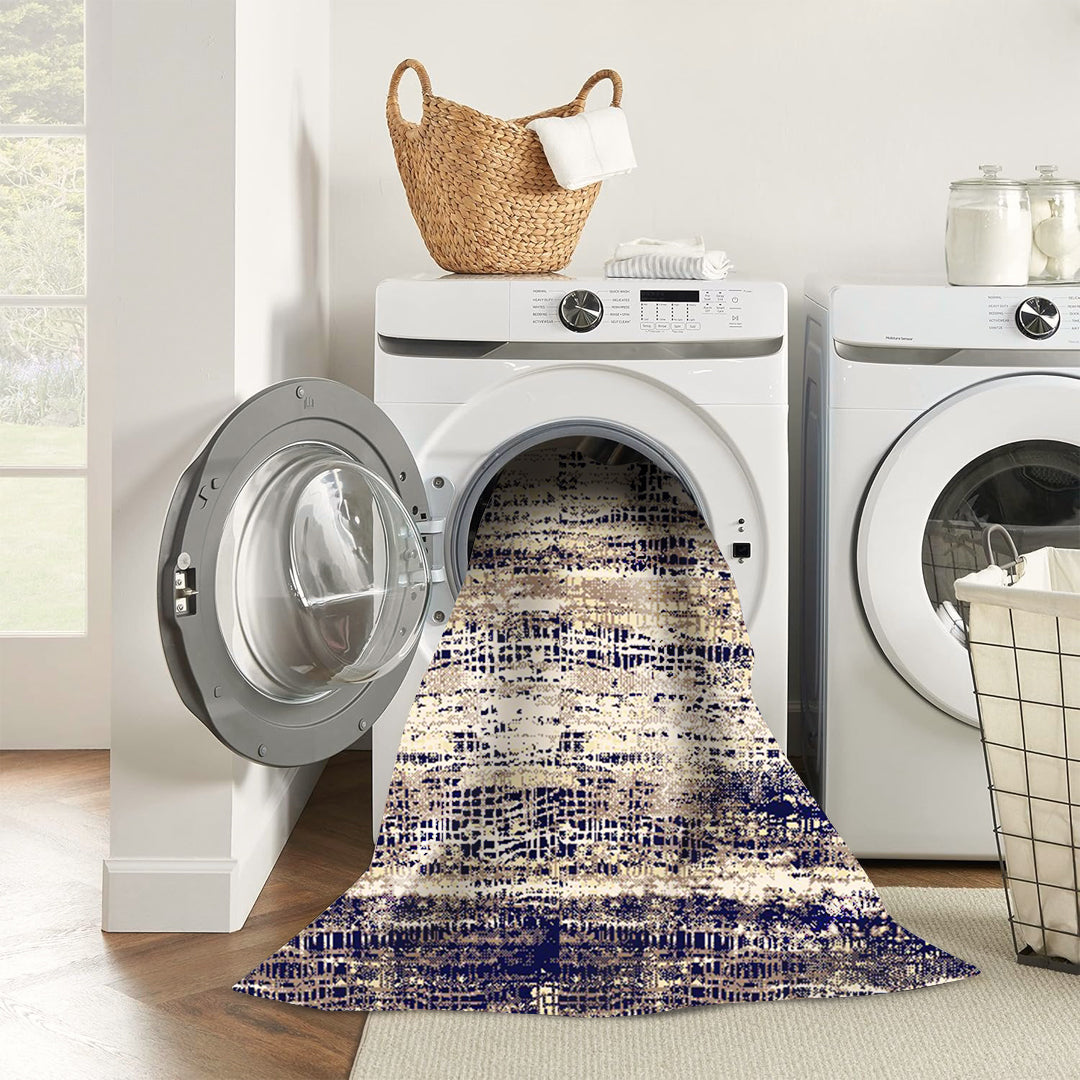 Modern Navy Runner - Art World Gallery