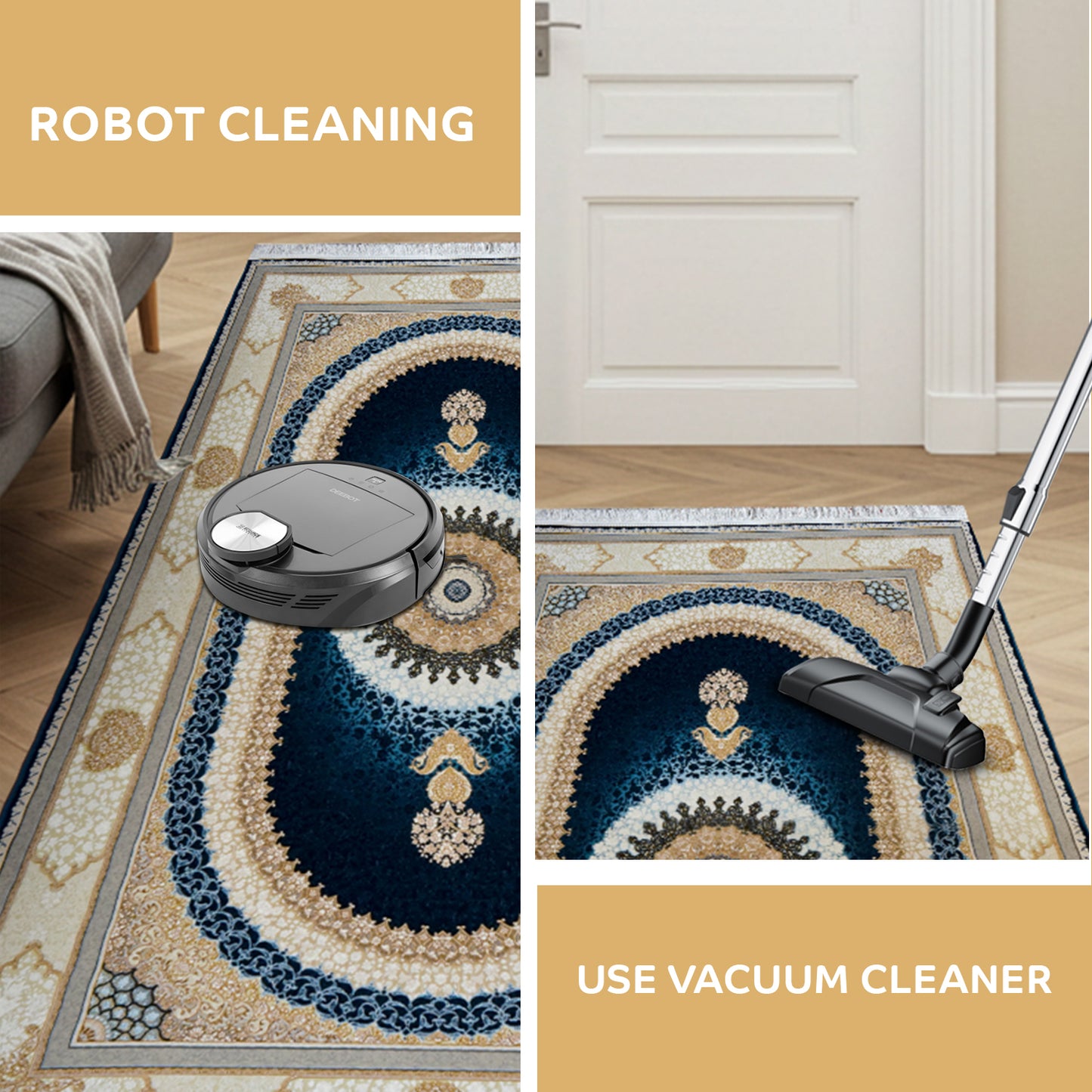 Sadra Blue – Classic Iranian Runner - Art World Gallery