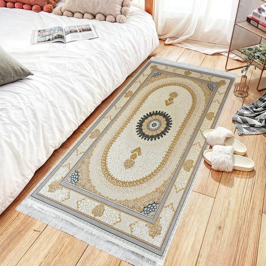 Sadra White - Classic Iranian Runner - Art World Gallery