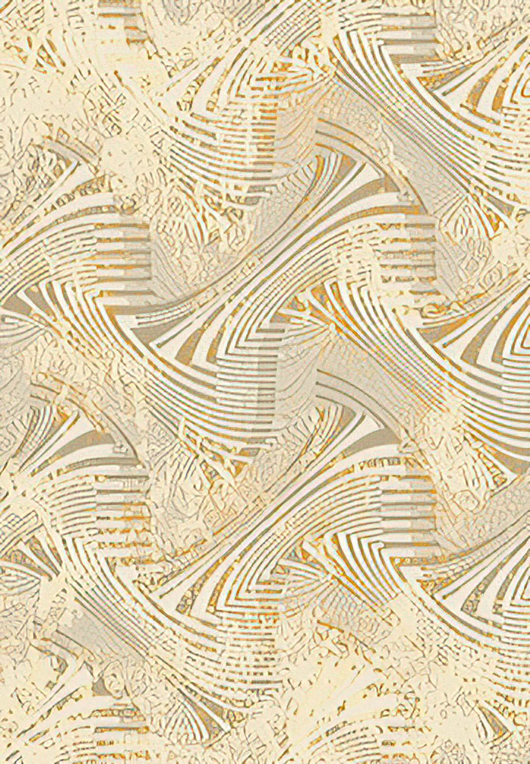 Modern Golden Beige Rug - Art World Gallery