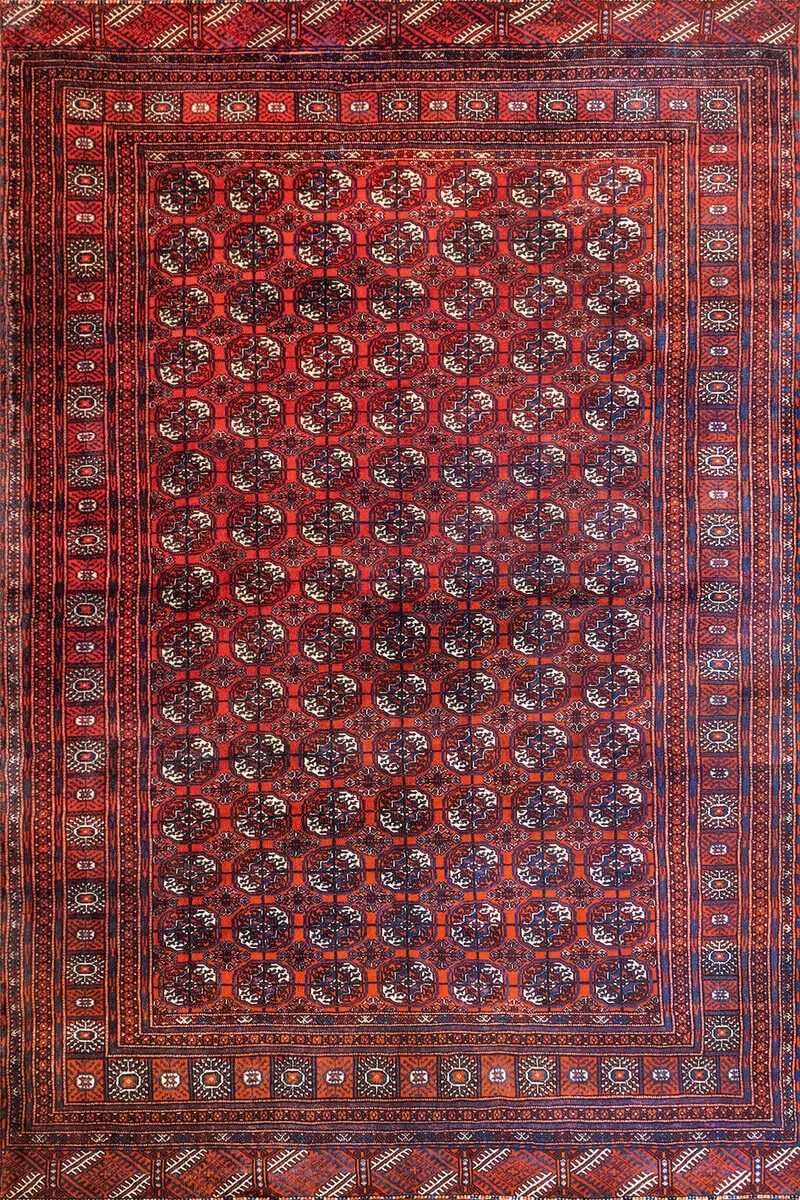 Vintage Collection Red Rug - Non-Slip Area Rug
